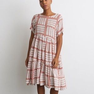 Osei Duro Layered Dress in Tulip